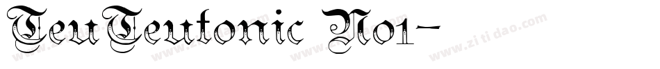 TeuTeutonic No1字体转换